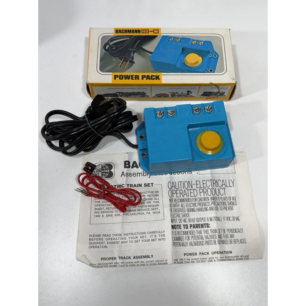 Bachmann Model 6605 N HO Scale Transformer Train AC DC  Power Supply Pack